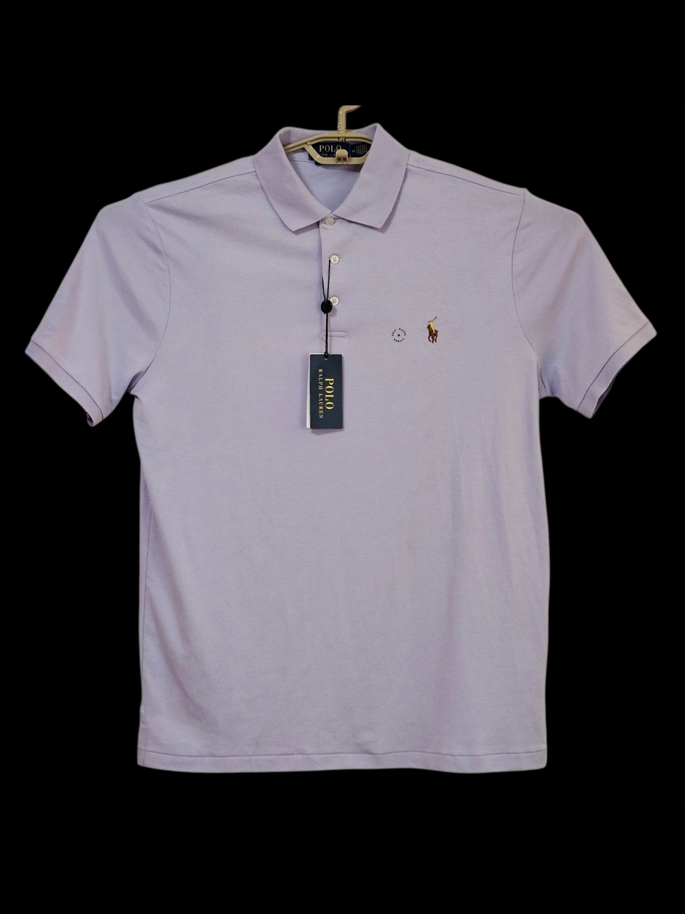 Polo by Ralph Lauren Men’s Lavender Short-Sleeve Polo with Embroidered Pony - Picture 2 of 13